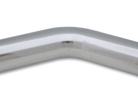 Vibrant 1in O.D. Universal Aluminum Tubing (45 Degree Bend) - Polished Hot on Sale