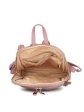 Women Lavender Textured Backpack Cum Handbag Discount