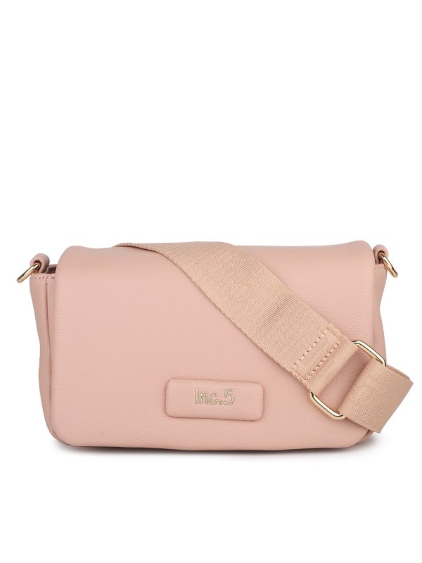 Women Pink Solid Sling Bag Supply