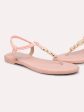 Women Pink Open Toe Flats Sale