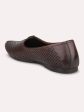 Atesber Brown Ethnic Textured Mojri For Men Online Hot Sale