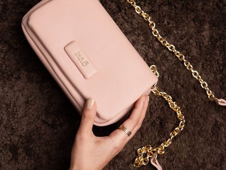 Women Pink Solid Sling Bag Supply