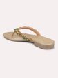 Women Antique Ethnic Embellished Open Toe Flats Supply