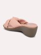 Women Pink Solid Wedge Sandals on Sale