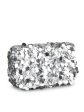 Women Silver Embellished Foldover Clutch Online