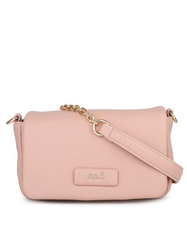 Women Pink Solid Sling Bag Supply