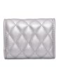 Inc.5 Women Silver Textured Card Holder Wallet Online