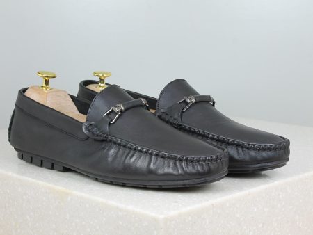 Privo Casual Slipon Shoe-Black For Men Sale