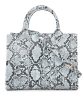 Women Blue Snake Skin Print Shoulder Bag on Sale