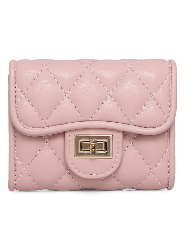 Inc.5 Women Pink Textured Card Holder Wallet Online