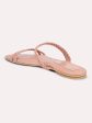 Women Pink Textured Open Toe Flats Online