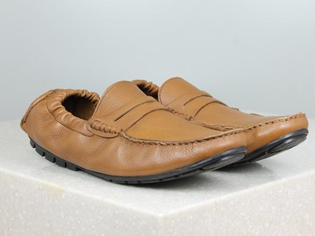 Privo Driving Shoe-Tan For Men Fashion