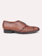 Atesber Brown Textured Lace-Up For Men s Online Hot Sale