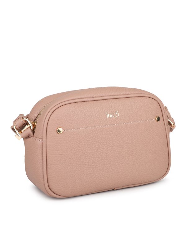 Women Pink Structured Sling Bag For Discount