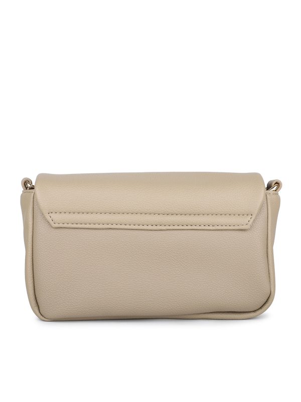 Women Beige Solid Sling Bag Online Sale