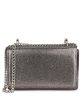 Women Pewter Toned Embellished Foldover Clutch For Sale