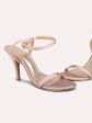 Women Rose Gold Mid-Top Stiletto Heels Cheap