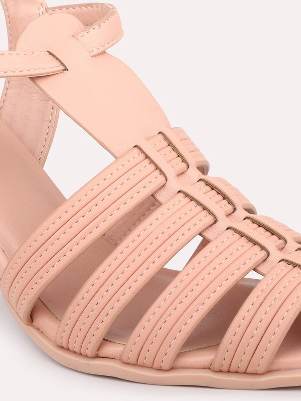 Women Peach Block Mules Online