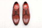 Atesber Textured Formal Lace Up-Brown For Men Cheap