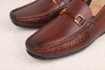 Privo Textured Driving Shoe-Brown For Men For Cheap