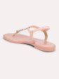 Women Pink Open Toe Flats Sale