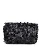 Women Black Embellished Foldover Clutch Online