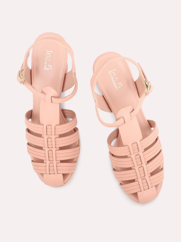 Women Peach Block Mules Online