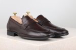 Formal Slipons-Coffee Brown Hot on Sale