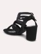 Women Black Black Suede Block Heels Hot on Sale