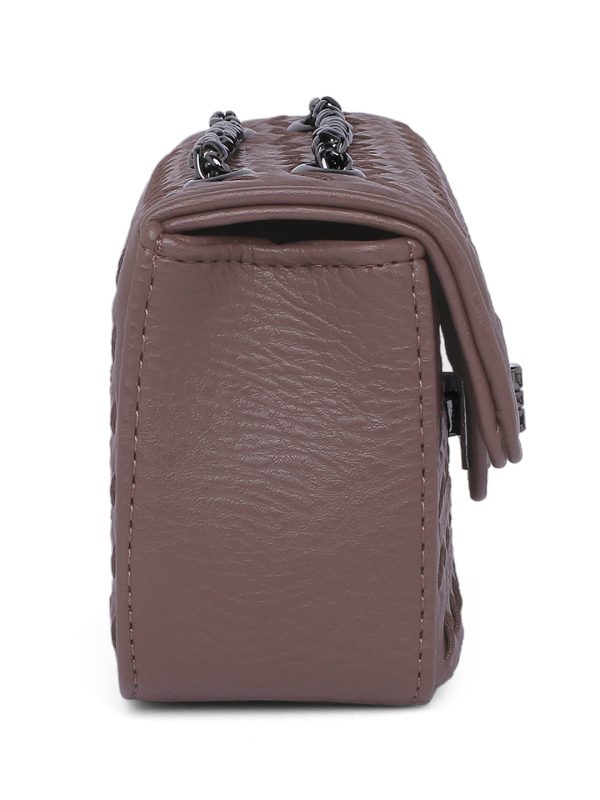 Inc.5 Women Brown Textured Sling Bag For Sale