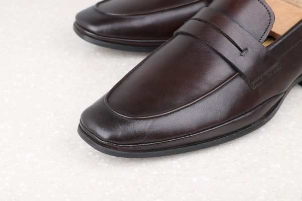 Formal Slipons-Coffee Brown Hot on Sale