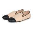 Chanel Beige and Black Flats with Clutch 37 EU Supply