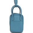 Hermes Mini Lindy Blue Jean Clemence Gold Hardware Online