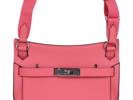 Hermes Mini Jypsiere Rose Azalee Swift Palladium Hardware For Discount