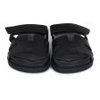 Hermes Chypre Techno Sandals Black Calfskin Palladium Hardware 38.5 EU Supply