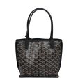 Goyard Goyardine Anjou Black Mini Bag Palladium Hardware Online Hot Sale