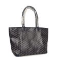 Goyard Artois Tote MM Navy Goyardine Canvas & Chevroches Calfskin Palladium Hardware Discount