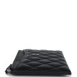 Chanel Classic Long Zipped Pouch Iridescent Black Caviar Ruthenium Hardware Online