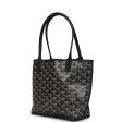 Goyard Goyardine Anjou Black Mini Bag Palladium Hardware Online Hot Sale