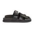 Hermes Chypre Techno Sandals Black Calfskin Palladium Hardware 35.5 EU Online Sale