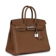 Hermes Birkin 25 Alezan Togo Palladium Hardware Discount