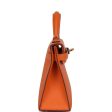 Hermes Kelly Sellier 20 Orange Epsom Electrum Hardware For Sale