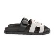 Hermes Chypre Techno Sandals Black Prunoir Calfskin and Canvas Palladium Hardware 39 EU Hot on Sale