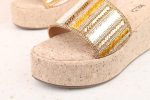 Women Antique Embellished Wedge Heels For Discount