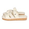 Chanel Rope Sandals White Lambskin Gold Hardware  41 EU Discount