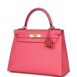 Hermes Kelly Sellier 28 Rose Azalee Epsom Gold Hardware Supply