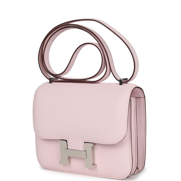 Hermes Constance 18 Rose Darling Chevre Mysore Palladium Hardware Fashion