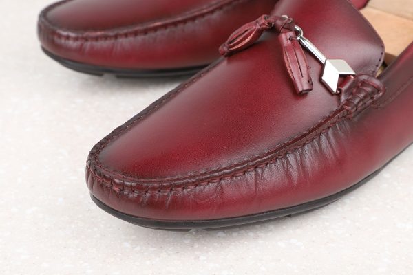 Driving Shoes-Burgundy Fashion