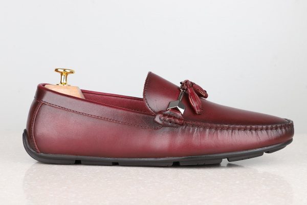 Driving Shoes-Burgundy Fashion