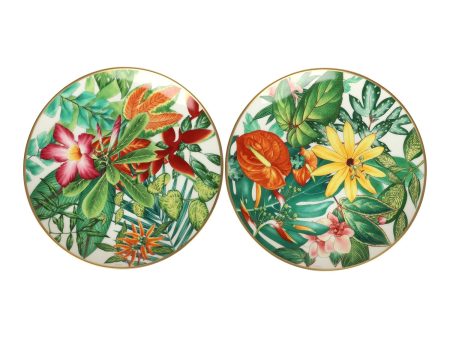 Hermes Passifolia Porcelain Dessert Plate Set on Sale